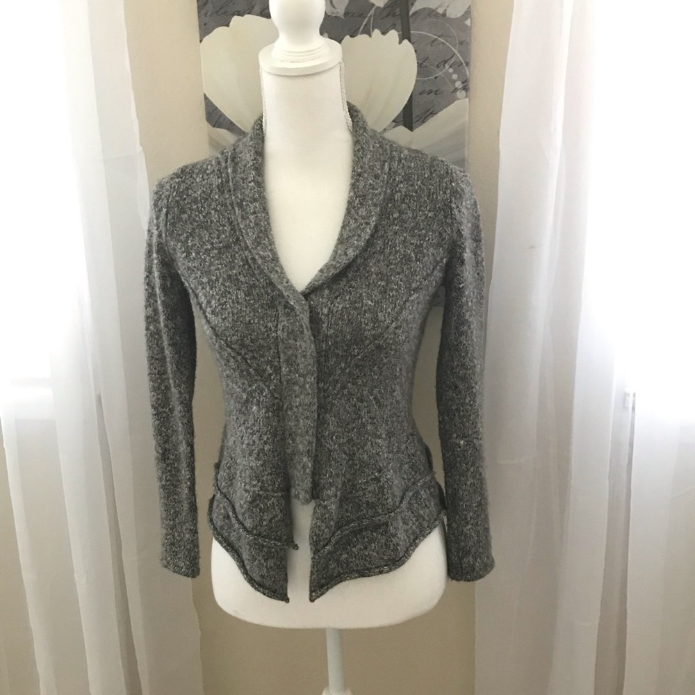 Alfani Sweater Ruffle Petite Jacket